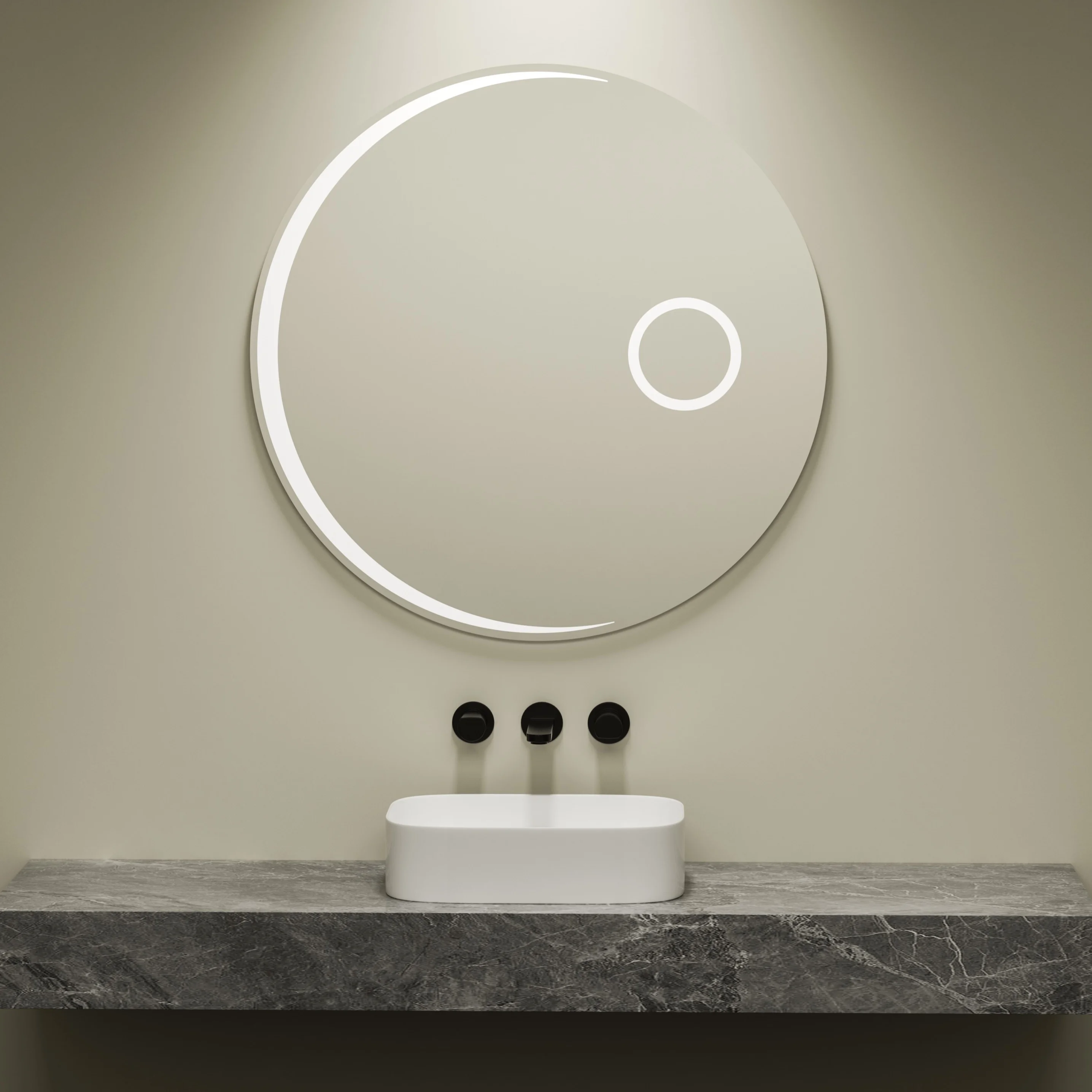 ROUND SMART BATHROOM MIRROR – 800x800MM | FRAMELESS | SAA CERTIFIED | CODE: SMR8080C
