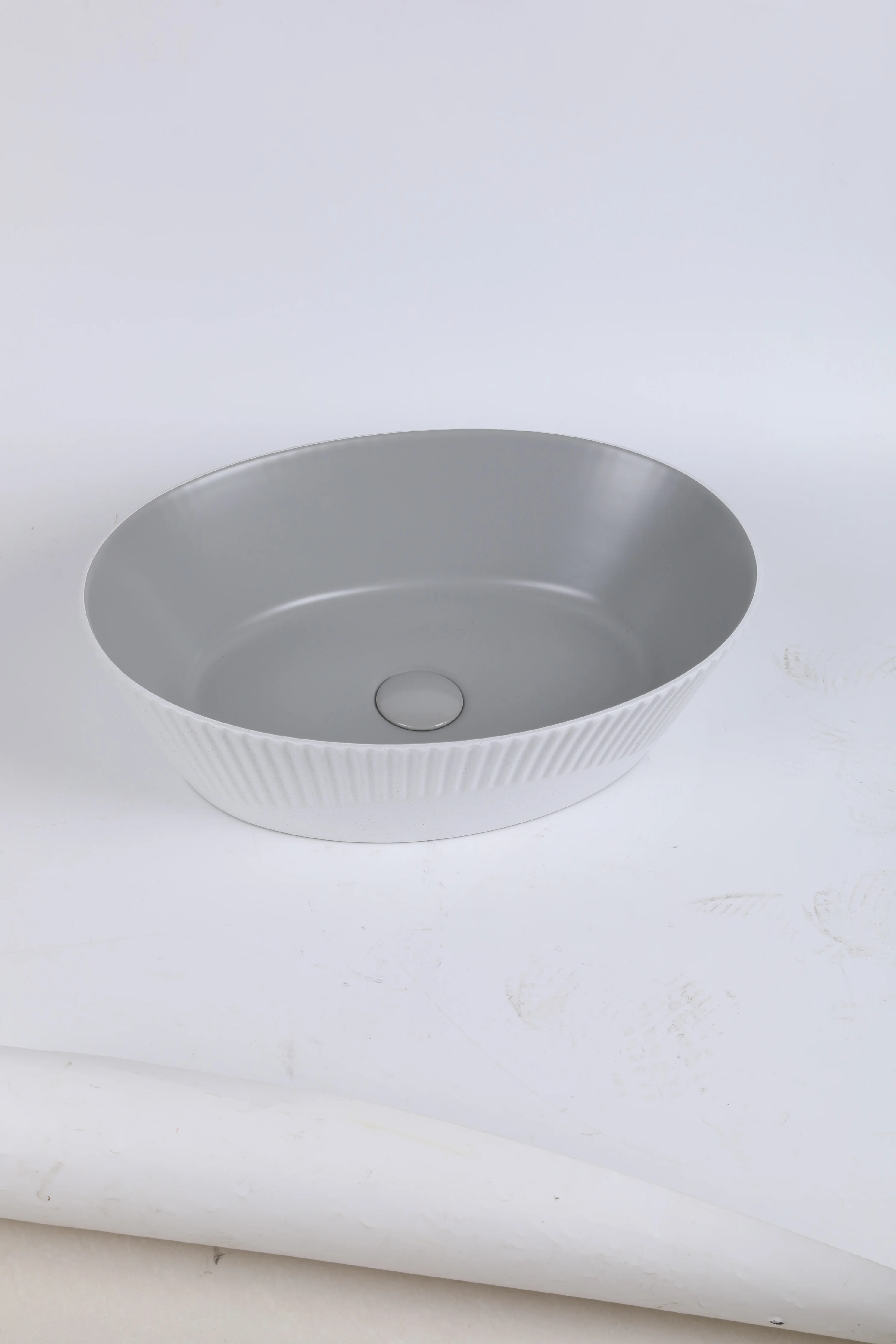 Elegant Oval Ceramic Countertop Basin