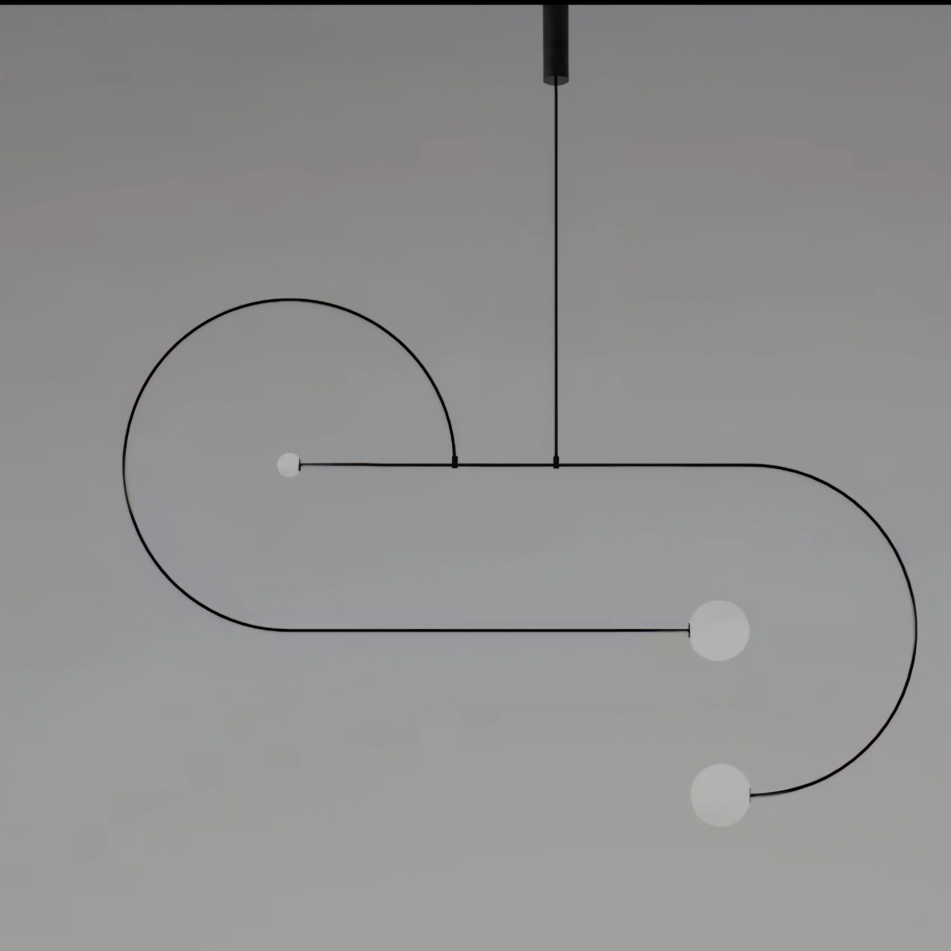 Minimal Sculptural Pendant Light