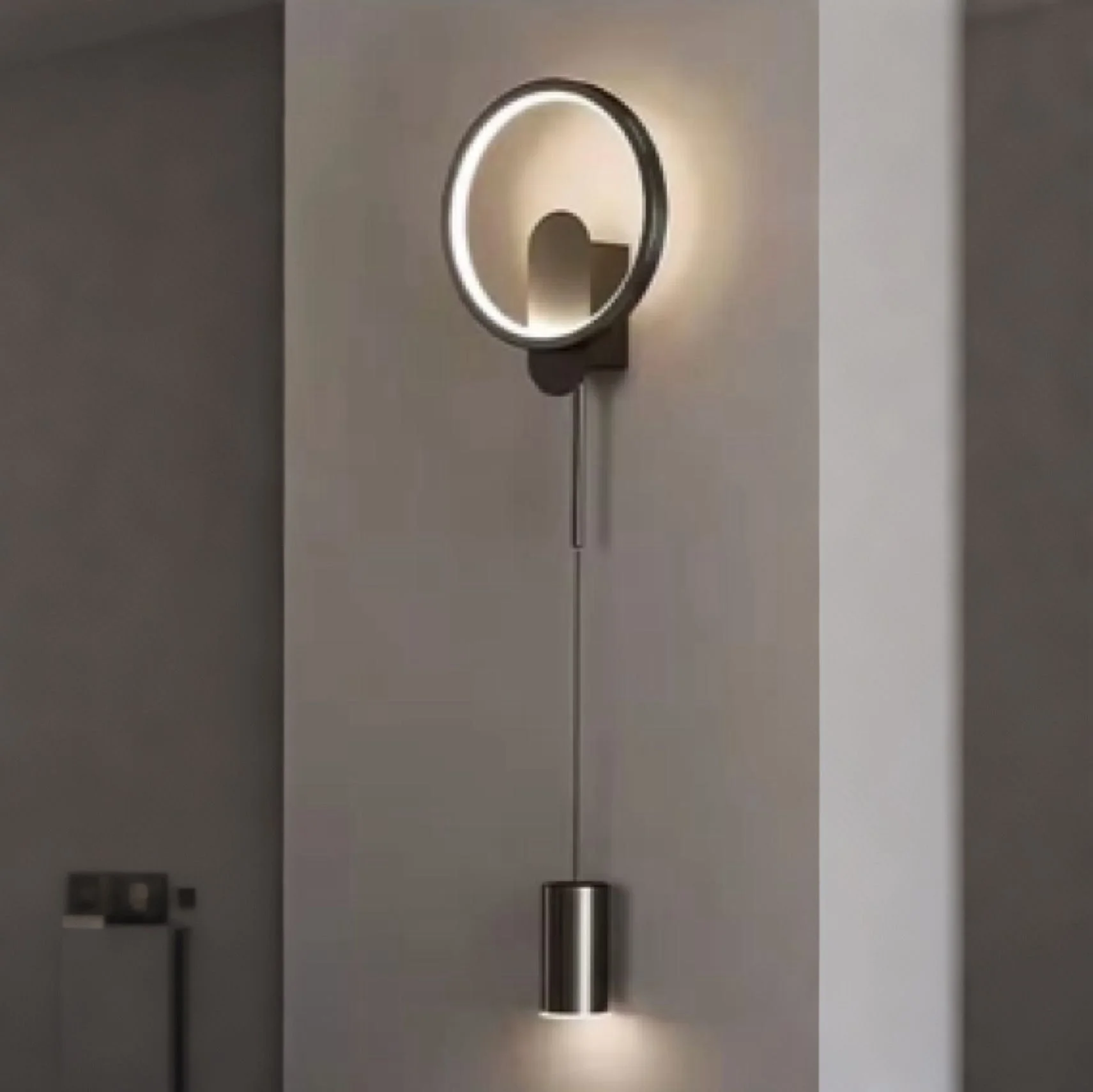 TAKING ADVANCE ORDERS  Modern LED Pendant Light – Slim Vertical Design Brass Gold / Sand Black