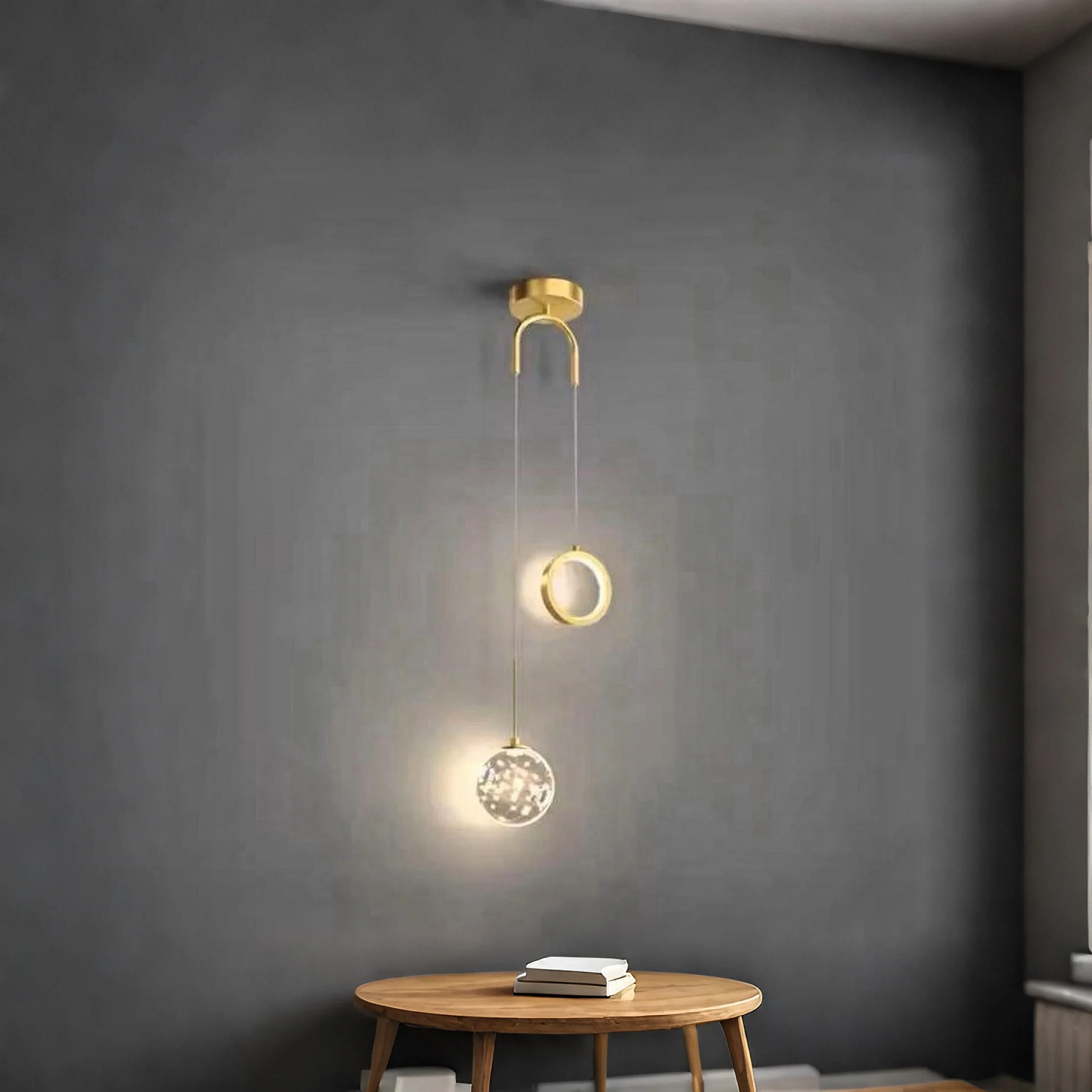 NOW TAKING ADVANCE ORDER -Modern Pendant Light – Glass & Metal Designer Series